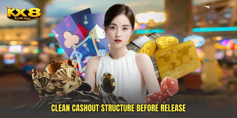 Clean cashout structure before release