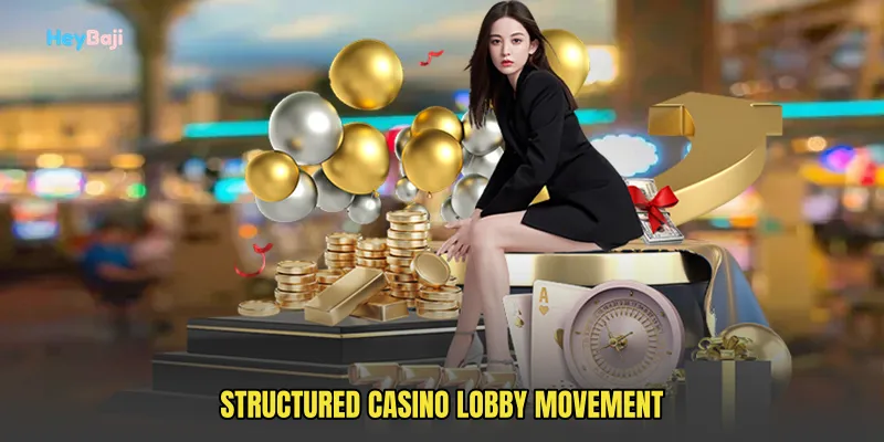 Structured casino lobby movement