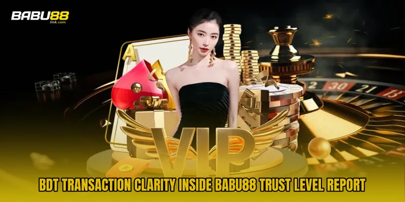 BDT transaction clarity inside BABU88 Trust Level Report